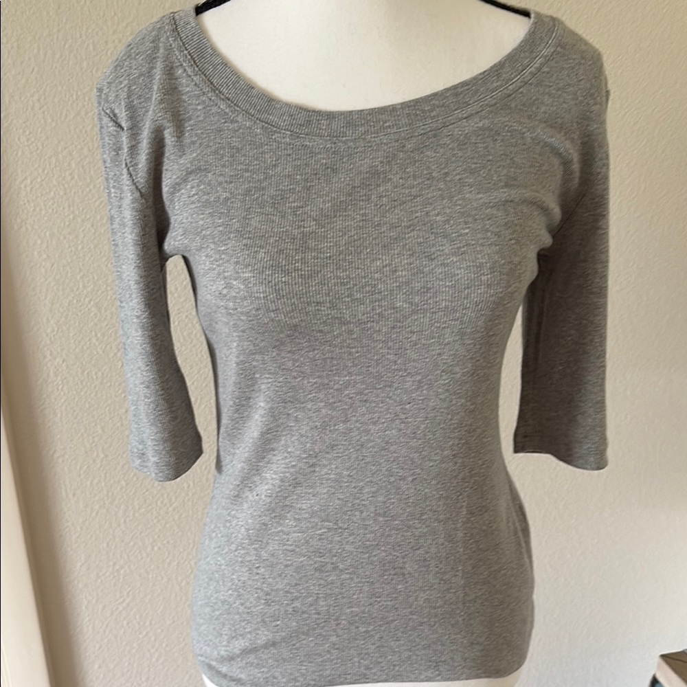 Banana Republic Gray Short Sleeve Tee